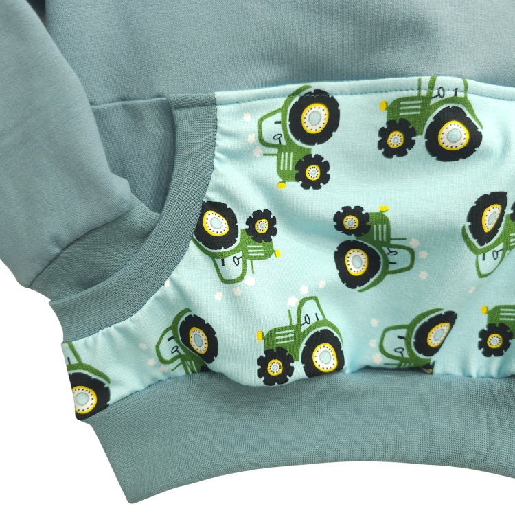 Pullover [ Kids 1-7 Jahre ] Pullover Trecker grün (Sweat mint)